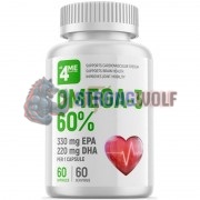 Omega-3 [60% EPA & DHA] (60 шт по 1000 мг), 4Me Nutrition