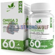 Omega-3 [Concentrate 60%] (60 шт по 1000 мг), NaturalSupp