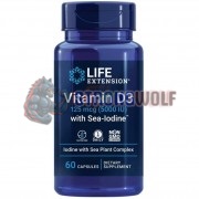 Vitamin D3 [5000 IU] with Sea-Iodine® (60 шт), Life Extension