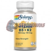 Vitamin D3 + K2 (120 шт), Solaray