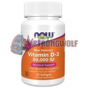 Vitamin D3 [Maximum Potency] (50 шт по 1, 25 мг), NOW Foods