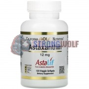 Astaxanthin [Astalif®] (120 шт по 12 мг), California Gold Nutrition