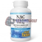 NAC [N-Acetyl-L-Cysteine] (90 шт по 500 мг), Natural Factors