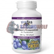 Blueberry Concentrate BlueRich® (90 шт по 500 мг), Natural Factors