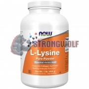 L-Lysine [Pure Powder] (454 гр), NOW Foods