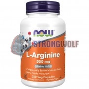 L-Arginine (250 шт по 500 мг), NOW Foods