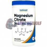 Magnesium Citrate [Powder] (500 гр: 320 порций), Nutricost